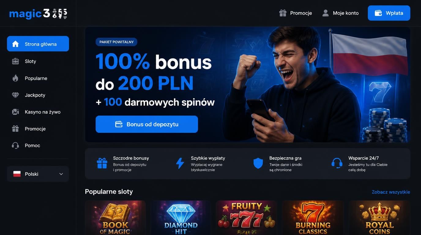 euforia gracza odbierającego bonus powitalny